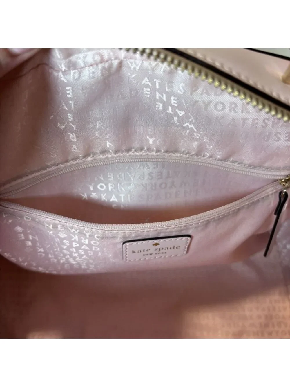 Kate Spade Helena Street Rocki Satchel Cow Leather Light Pink Studded Purse